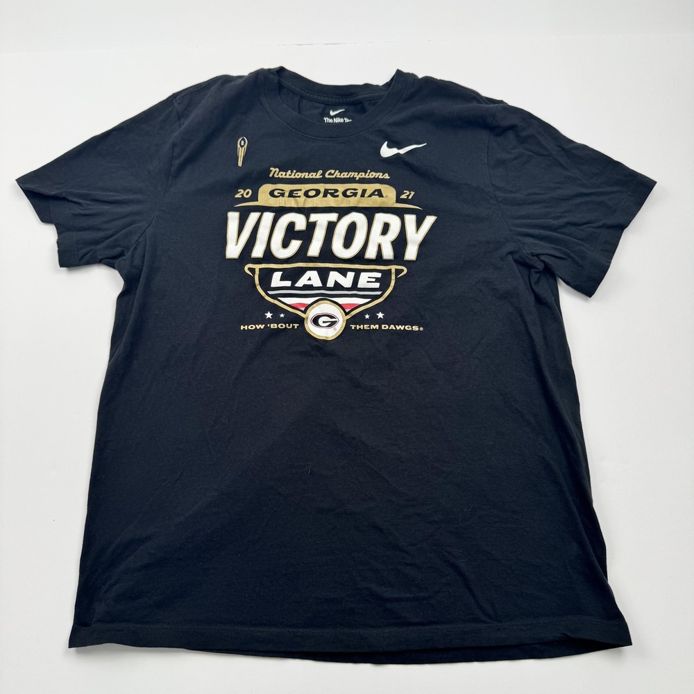 Georgia Bulldogs Shirt Mens XL NCAA Football National Champions 2021 Nike Tee